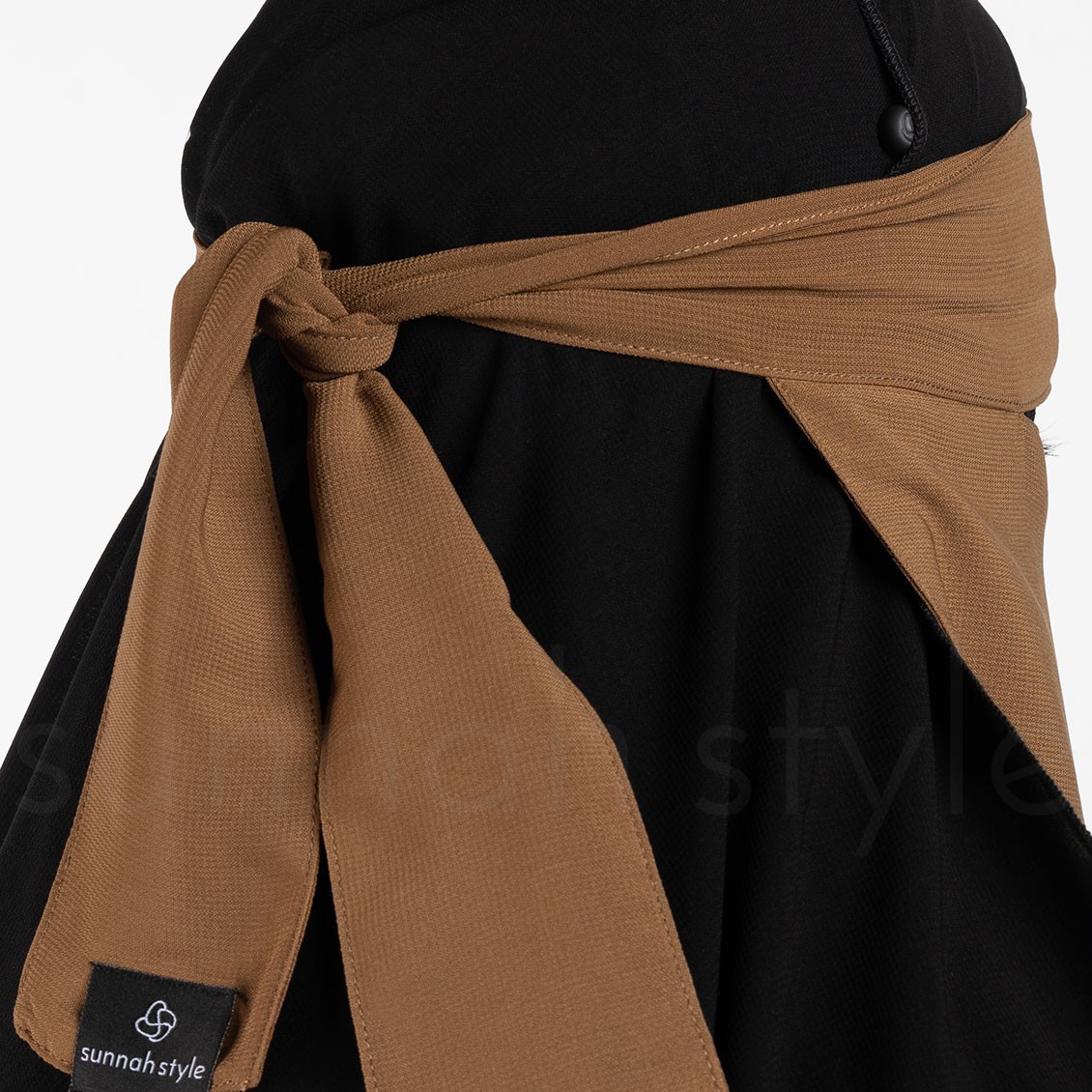 Sunnah Style Short One Layer Niqab Caramel